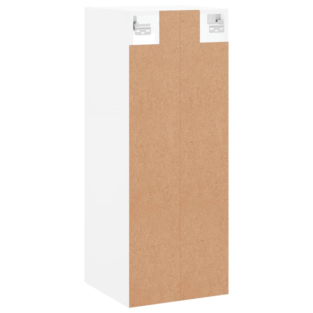 Wall-mounted cabinet, white, 34.5x34x90cm
