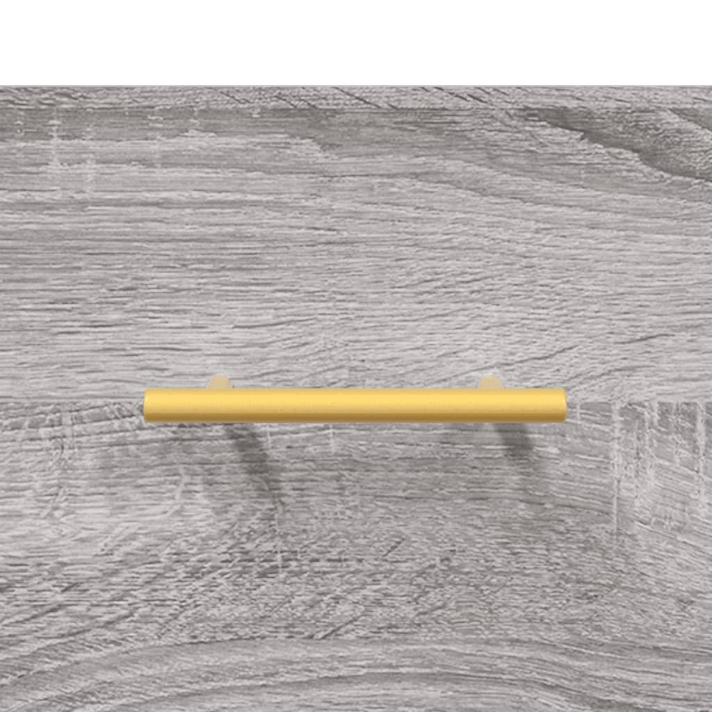 Shoe bench, grey oak, 102x35x55cm, engineered wood