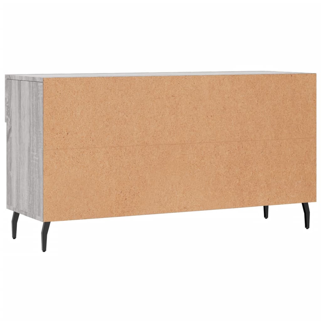 Shoe bench, grey oak, 102x35x55cm, engineered wood