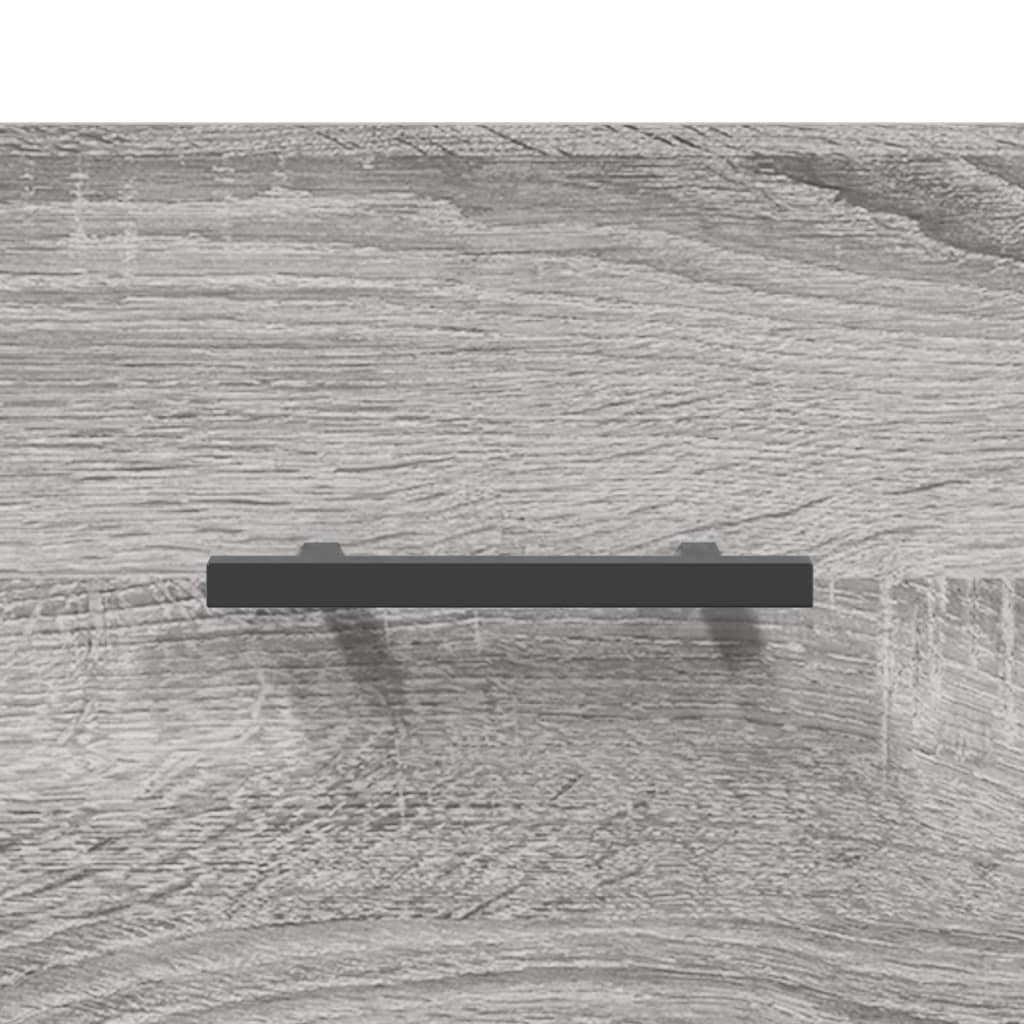 Shoe bench, grey oak, 102x35x55cm, engineered wood