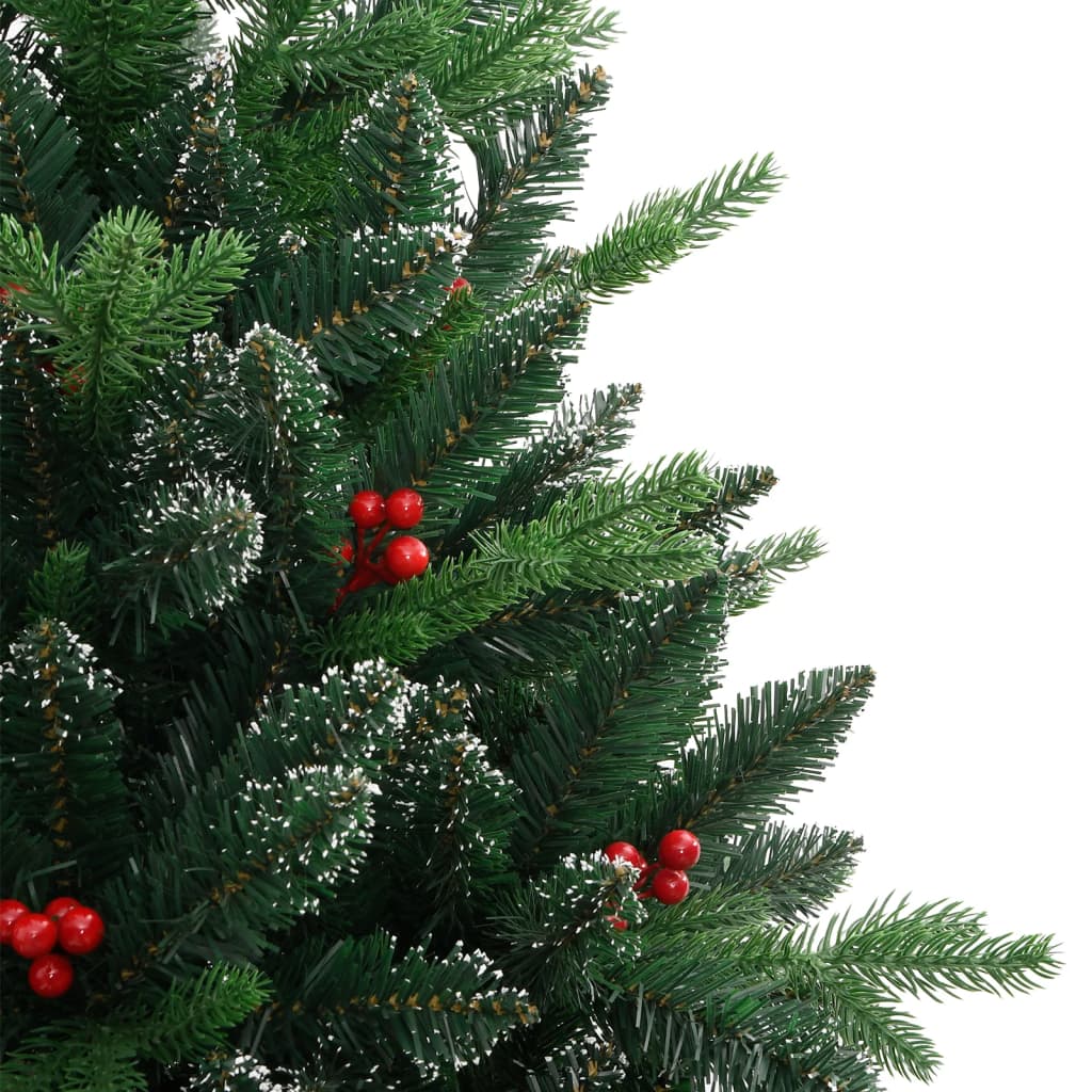 Artificial Christmas tree SHINE MOON, with hinged branches/berries, 150cm.