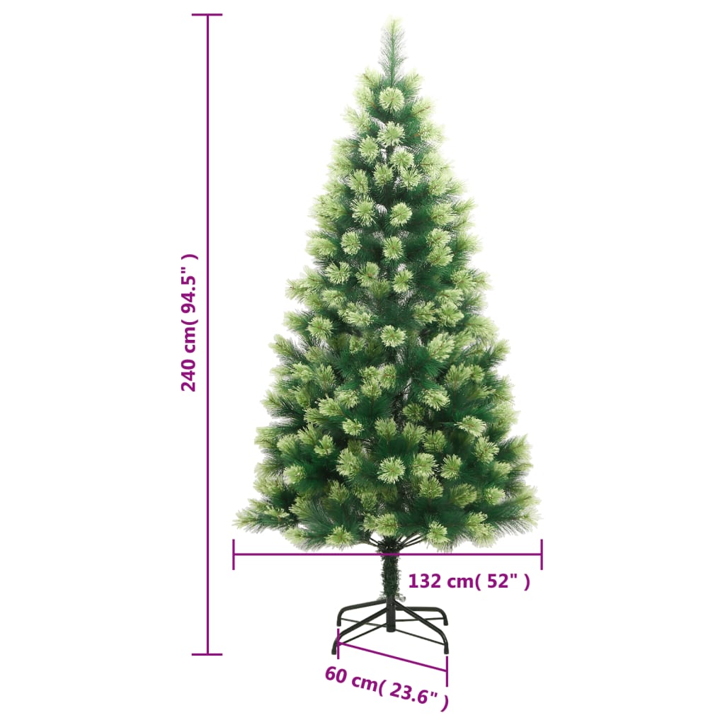 Dirbtinė Kalėdų eglutė ARCTIC PINE, su šarnyrinėmis šakomis/stovu, 240cm.