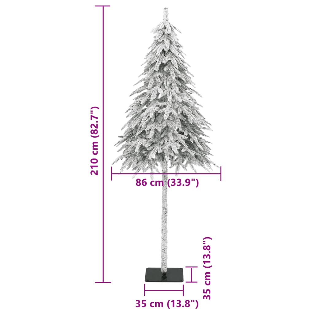 Artificial Christmas tree, 210cm, snow-flocked