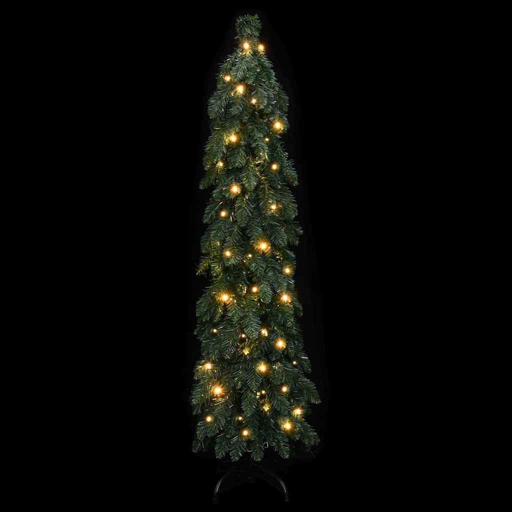 Dirbtinė apšviesta Kalėdų eglutė su 80 LED lempučių, 150cm