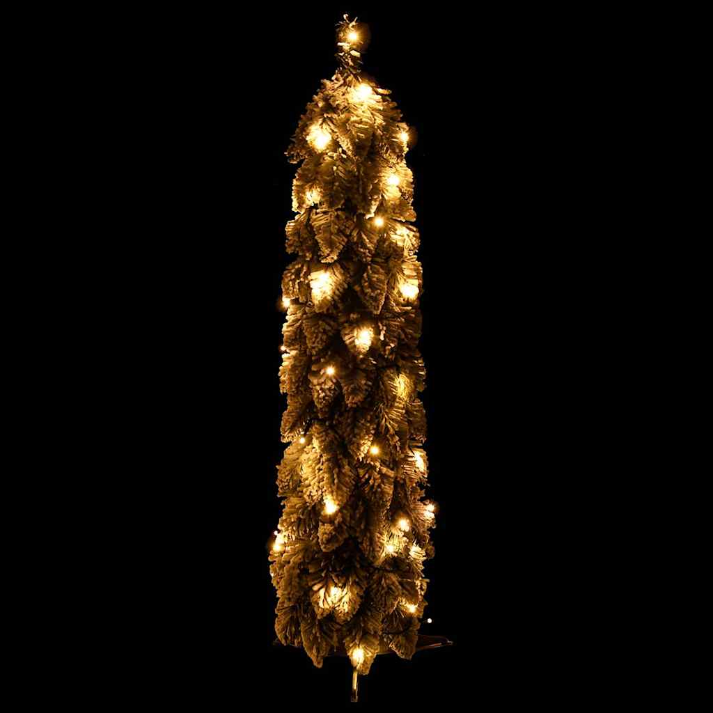 Dirbtinė apšviesta Kalėdų eglutė su 45 LED ir sniegu, 90cm