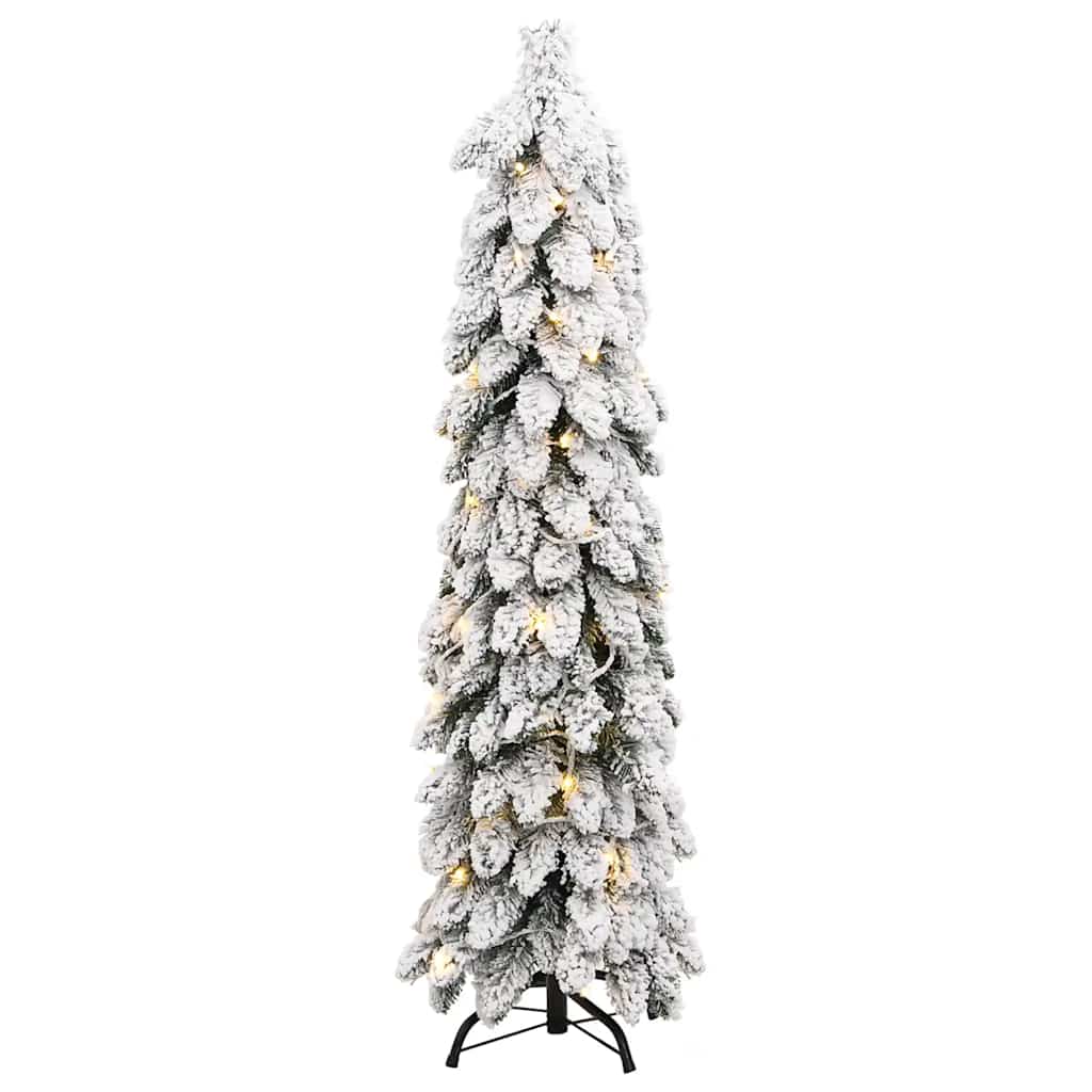 Dirbtinė apšviesta Kalėdų eglutė SNOW AK, su 60 LED ir sniegu, 120cm.