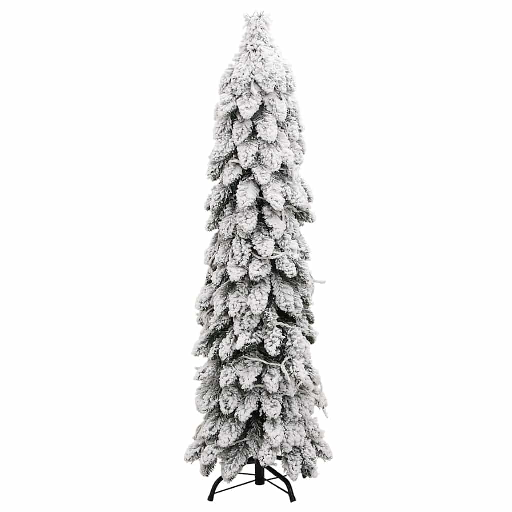 Dirbtinė apšviesta Kalėdų eglutė SNOW AK, su 80 LED ir sniegu, 150cm.