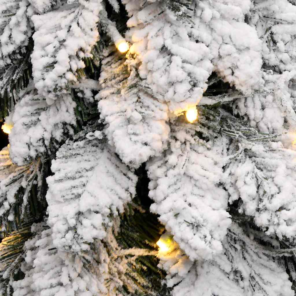 Dirbtinė apšviesta Kalėdų eglutė SNOW AK, su 80 LED ir sniegu, 150cm.