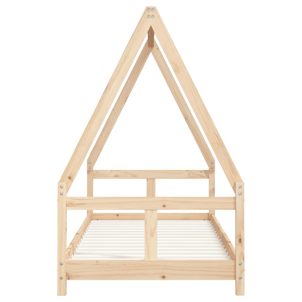 Children's bed frame, 80x200cm, solid pine wood