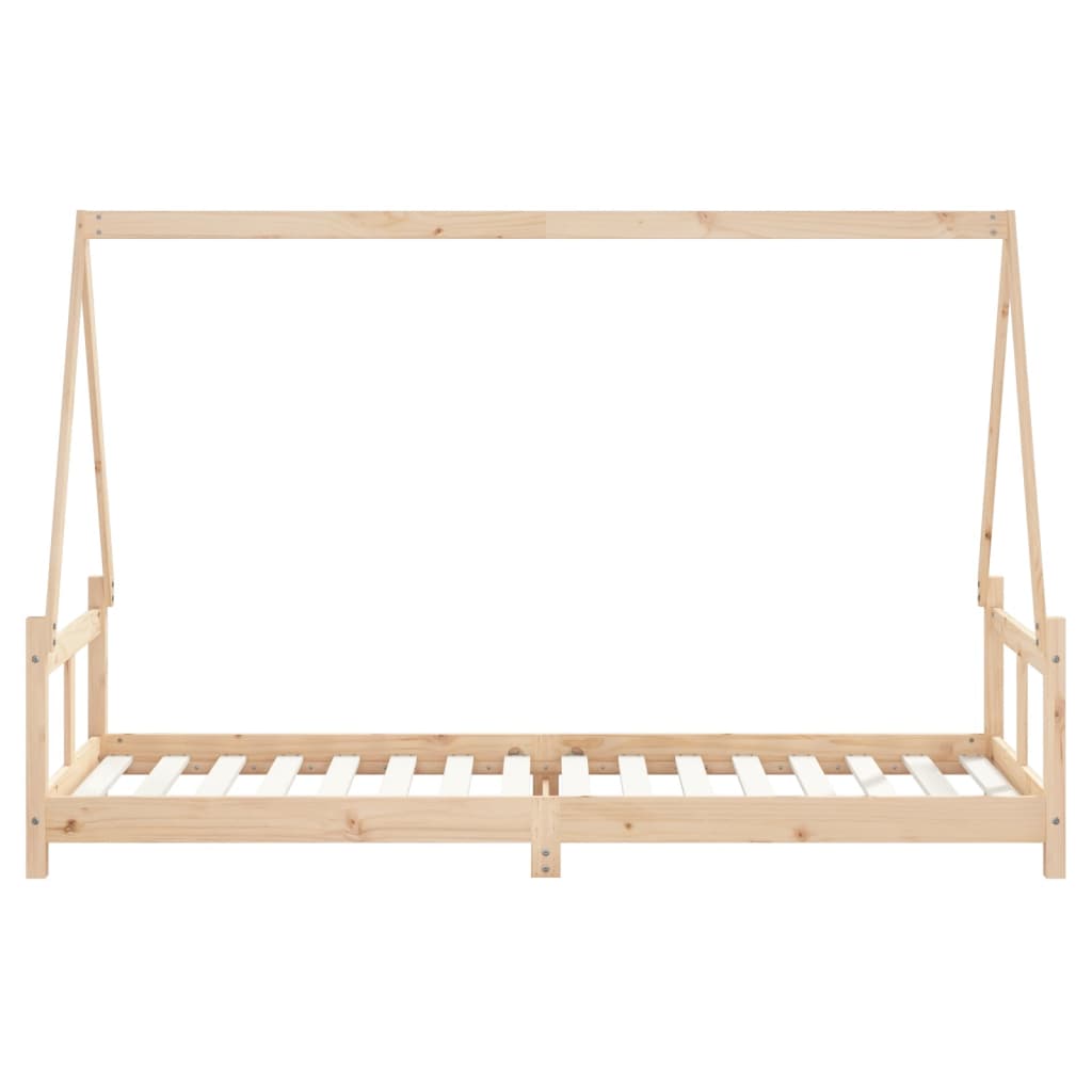Children's bed frame, 80x200cm, solid pine wood