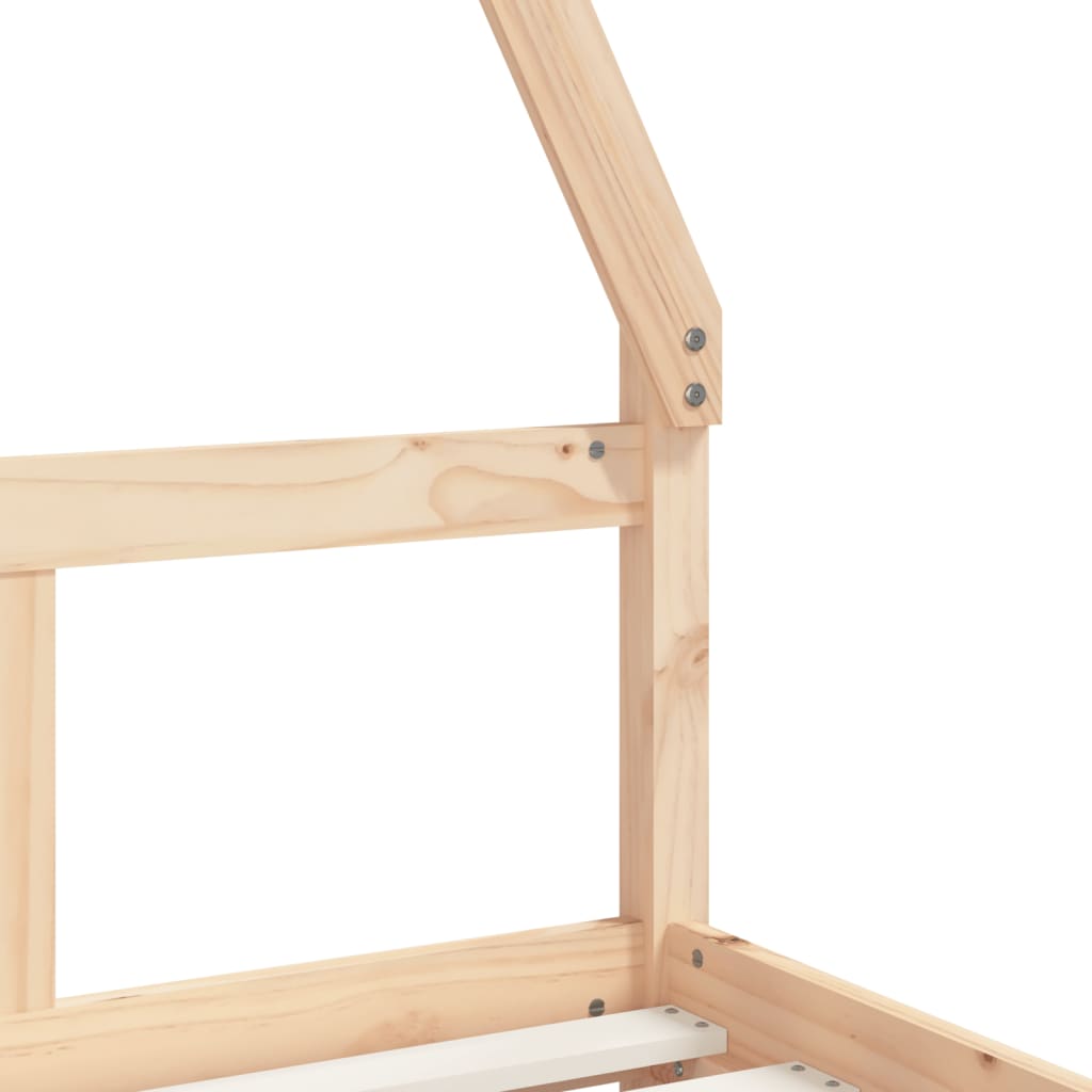 Children's bed frame, 80x200cm, solid pine wood
