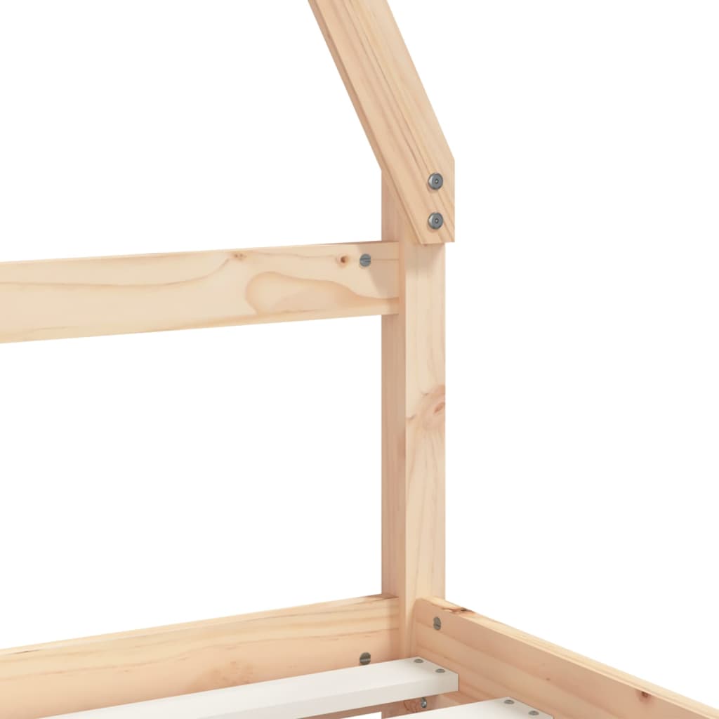 Children's bed frame with drawers, 80x200cm, solid pine
