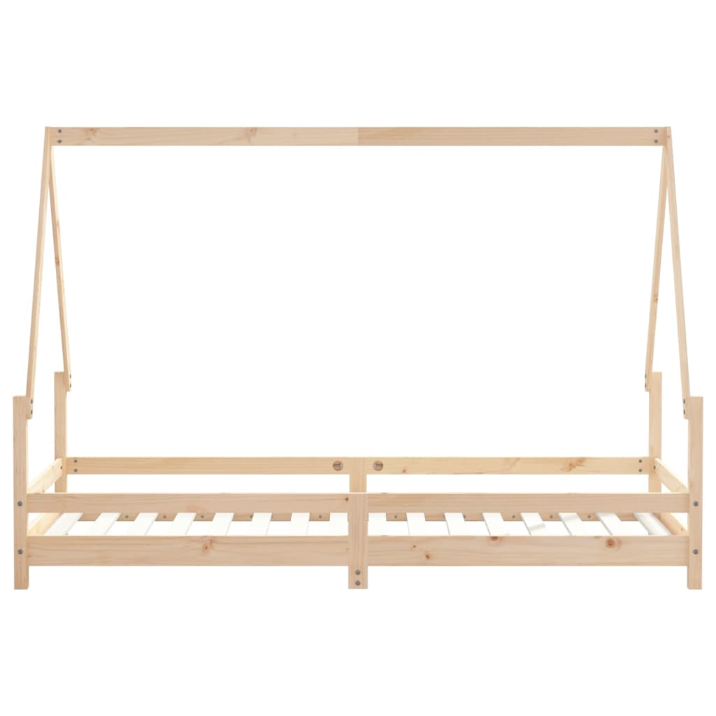 Children's bed frame, 80x200cm, solid pine wood
