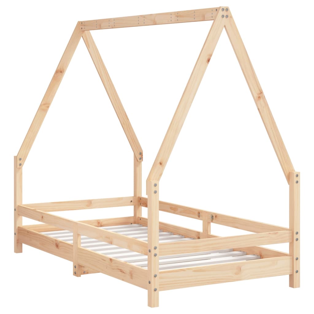 Children's bed frame, 80x160cm, solid pine wood