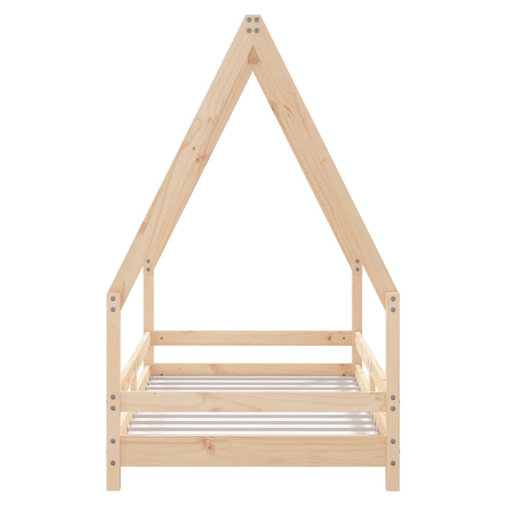 Children's bed frame, 80x160cm, solid pine wood