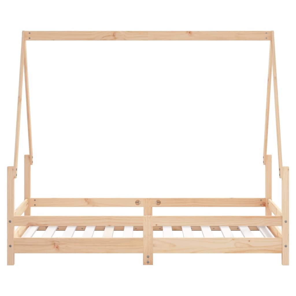 Children's bed frame, 80x160cm, solid pine wood