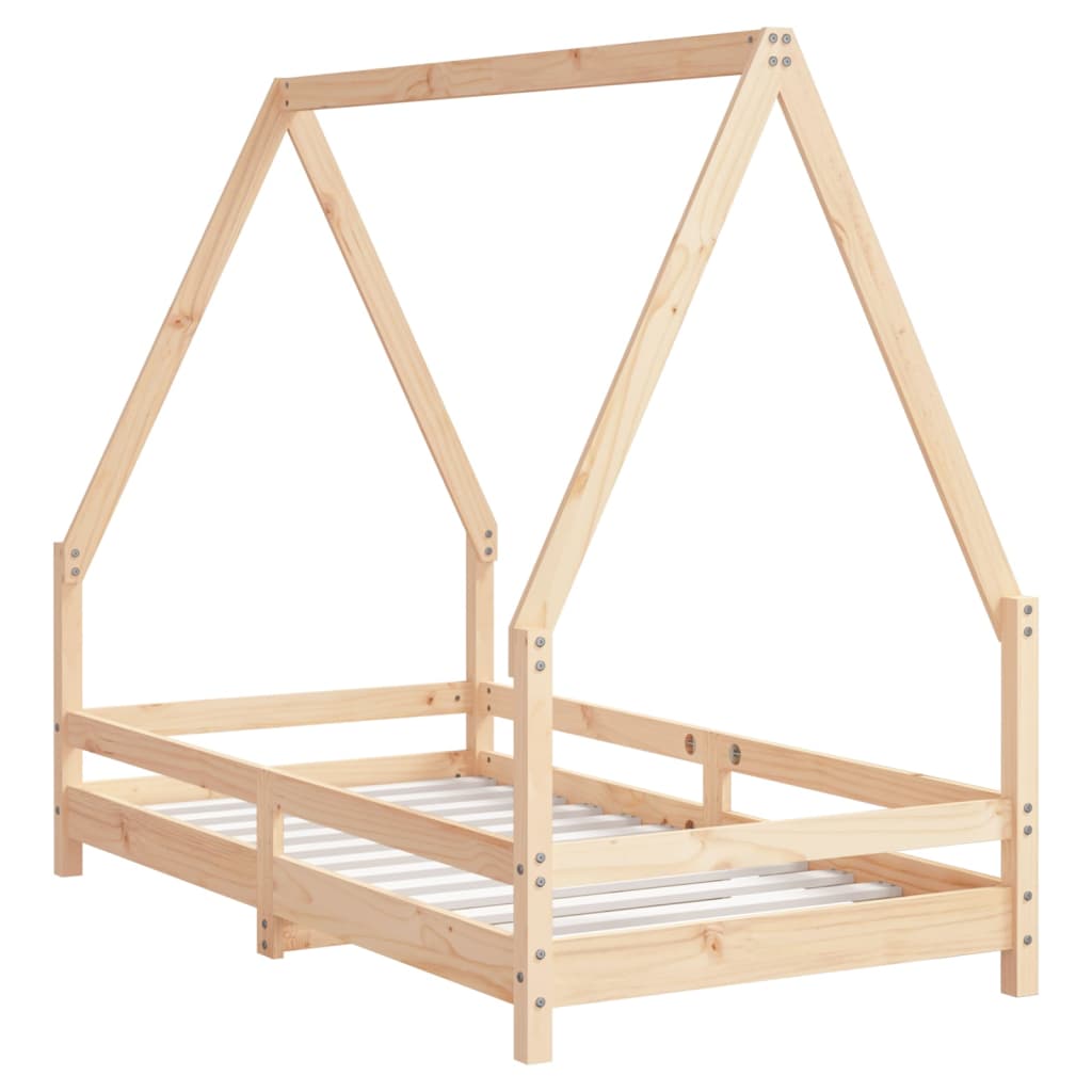Children's bed frame, 80x160cm, solid pine wood