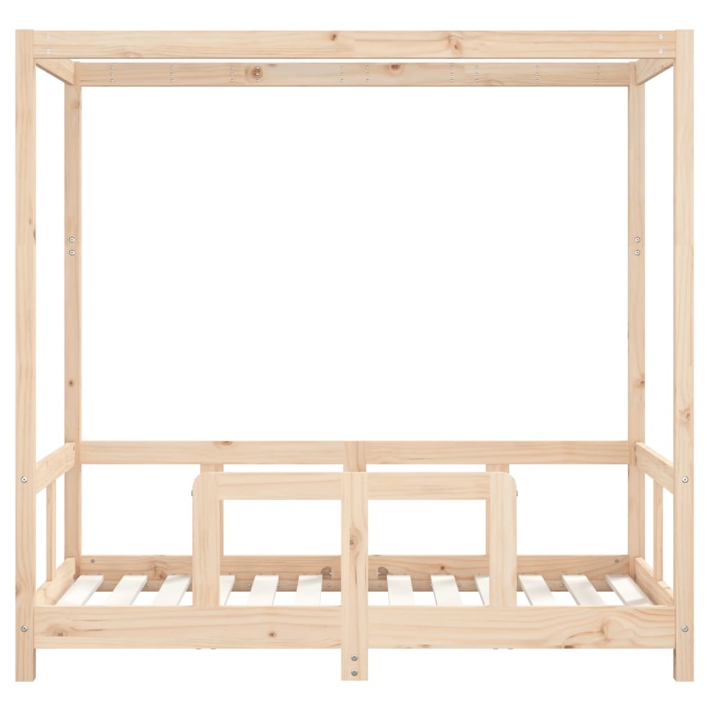 Children's bed frame, 70x140cm, solid pine wood