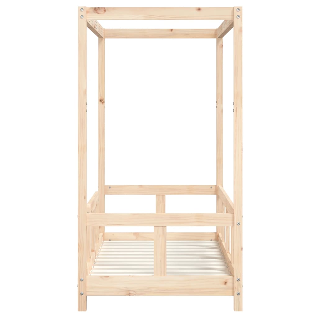 Children's bed frame, 70x140cm, solid pine wood