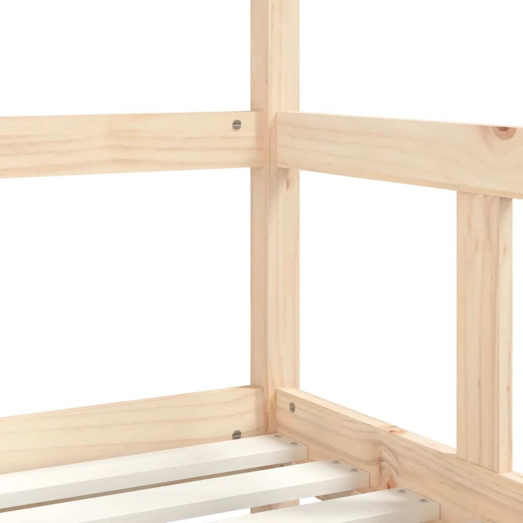 Children's bed frame, 70x140cm, solid pine wood