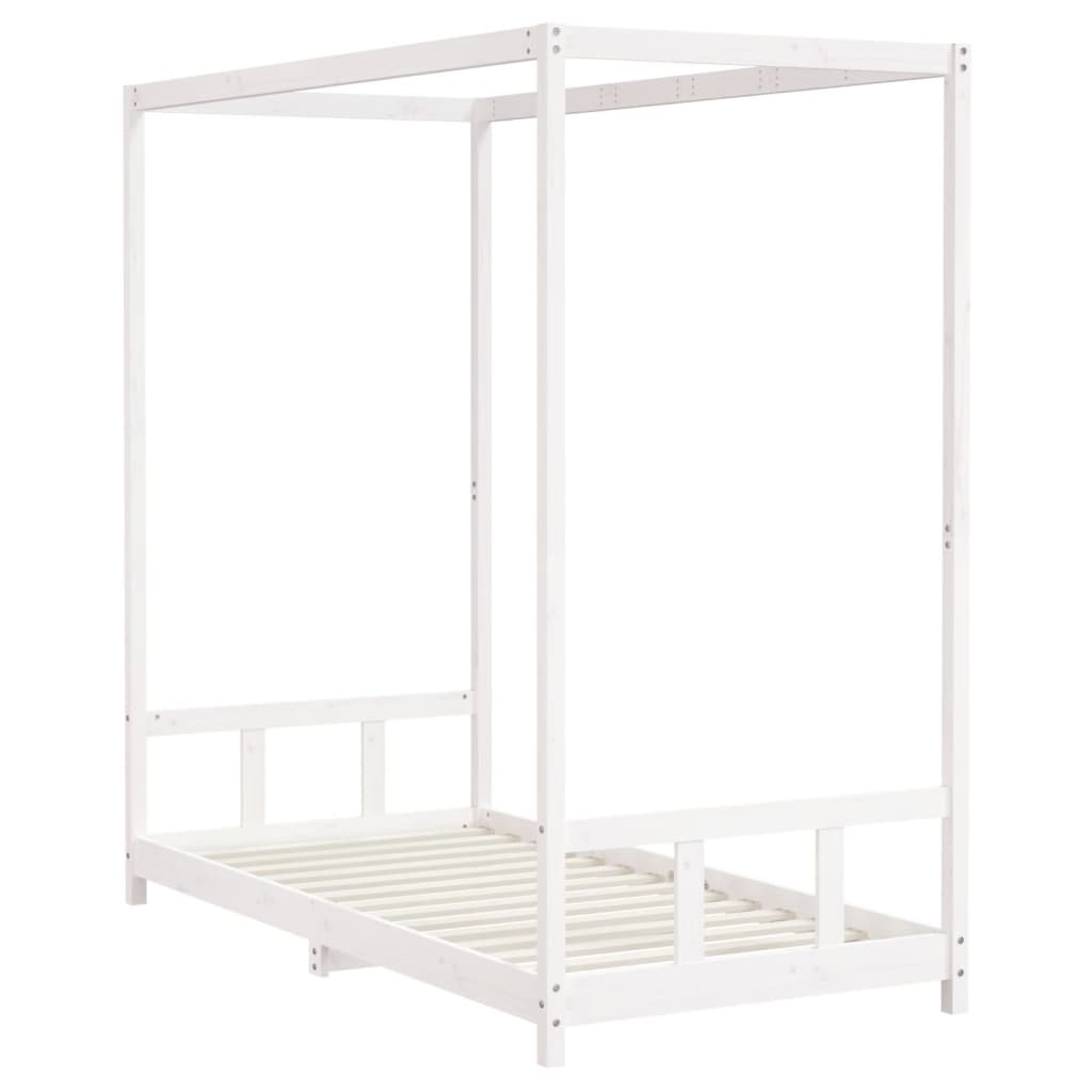 Children's bed frame, white, 90x190cm, solid pine