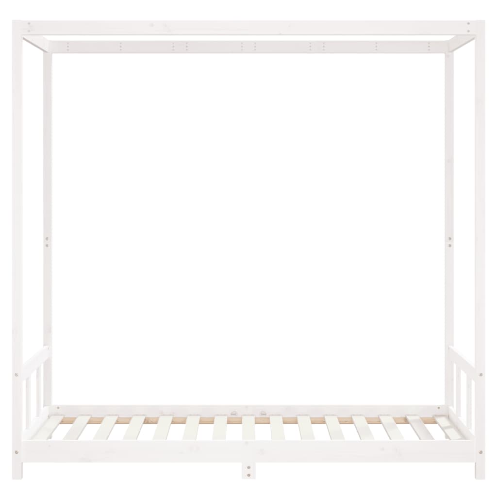 Children's bed frame, white, 90x190cm, solid pine
