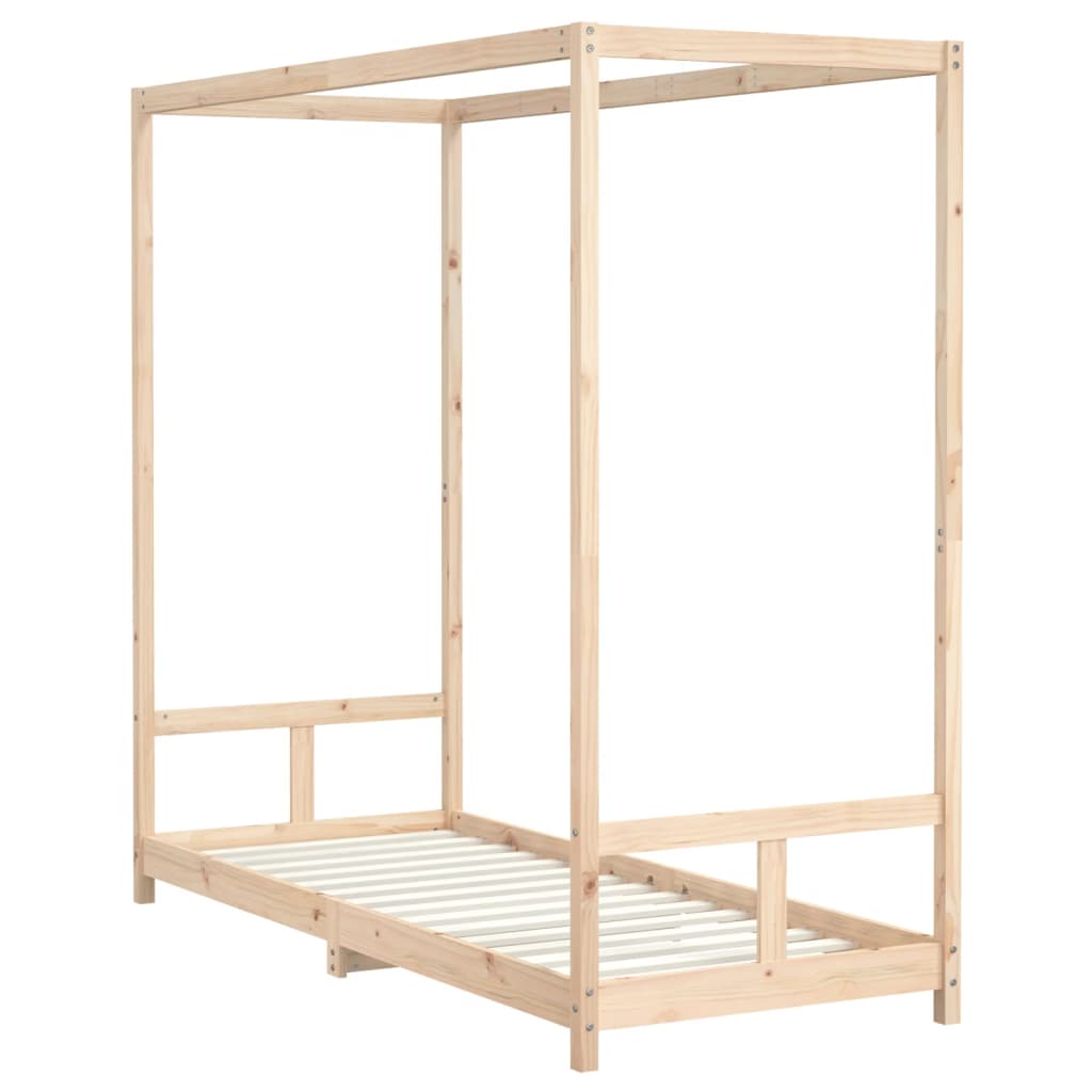 Children's bed frame, 80x200cm, solid pine wood