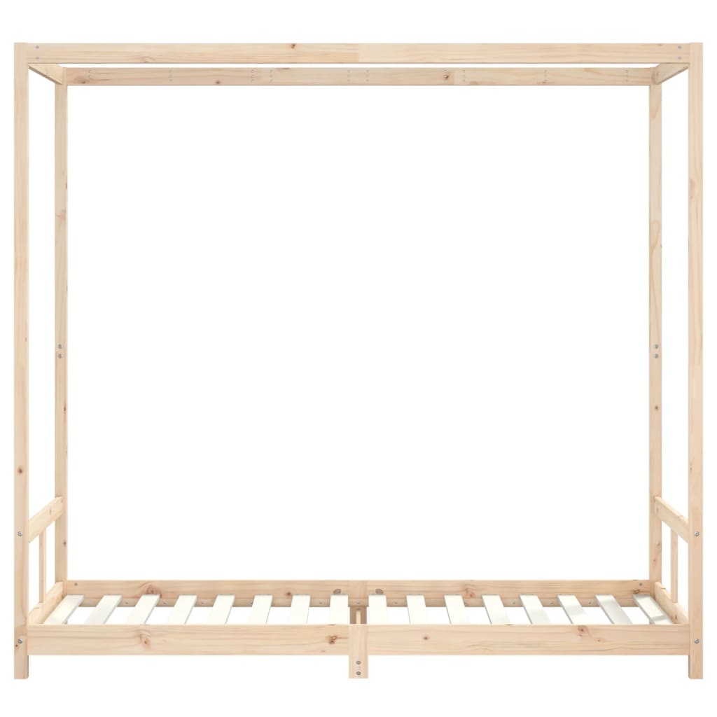 Children's bed frame, 80x200cm, solid pine wood
