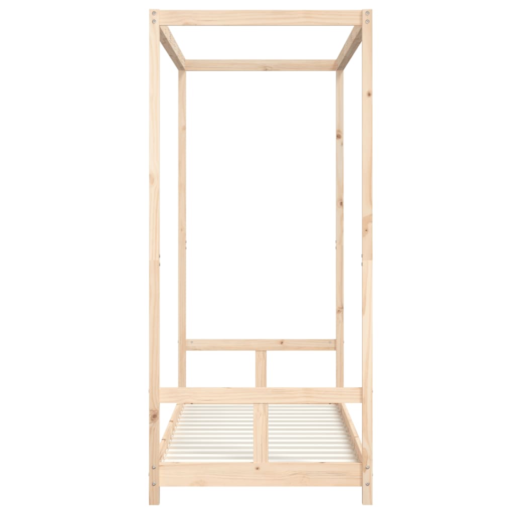 Children's bed frame, 80x200cm, solid pine wood