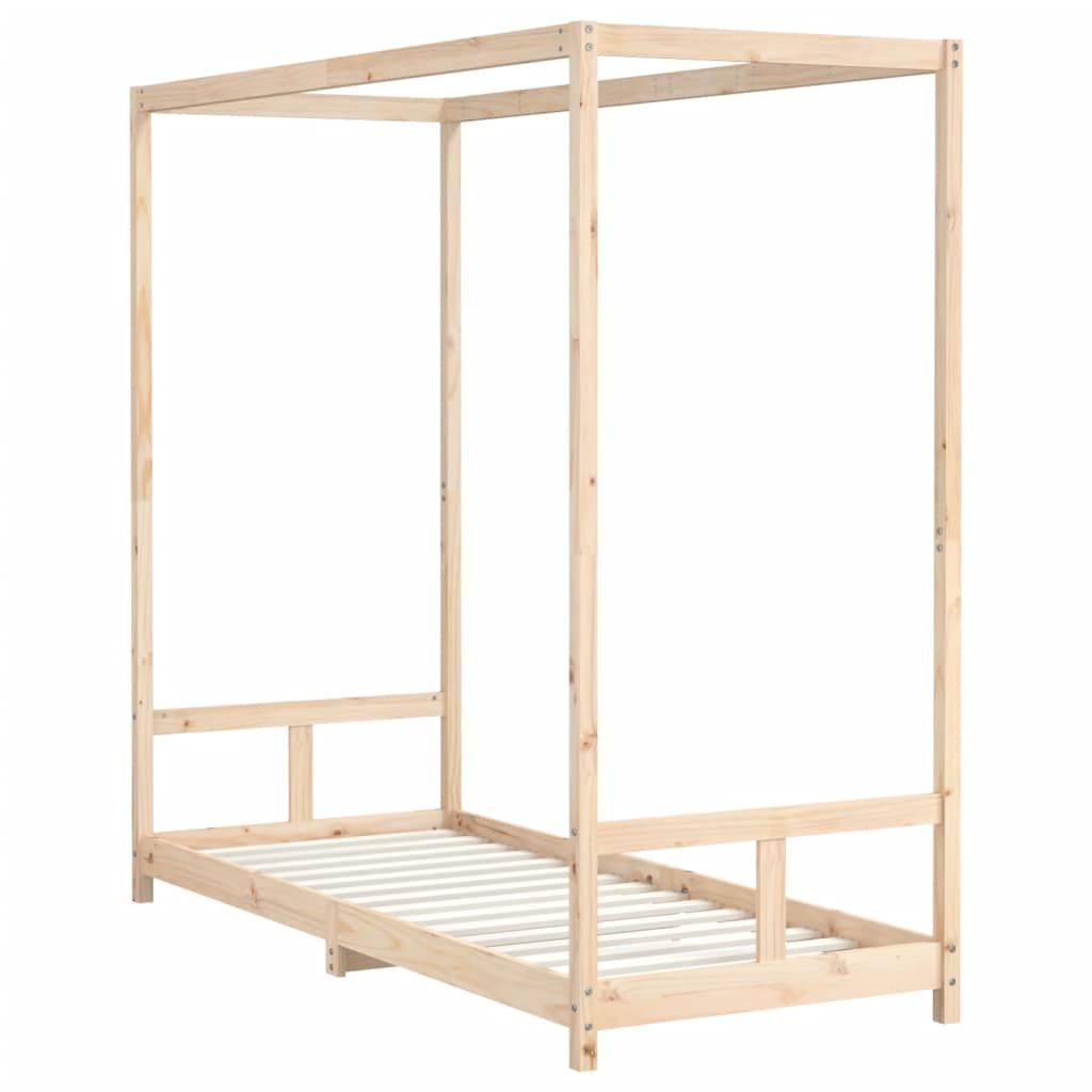 Children's bed frame, 80x200cm, solid pine wood