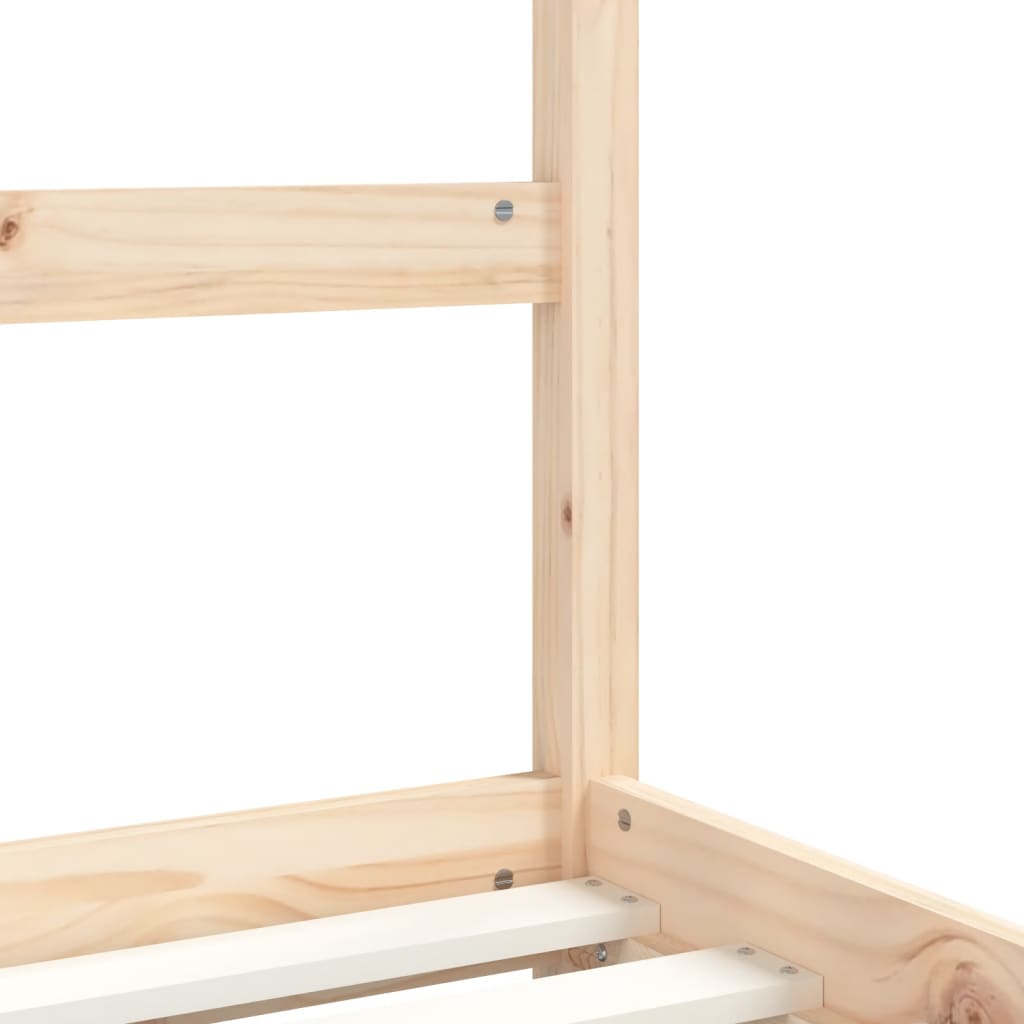Children's bed frame, 80x200cm, solid pine wood