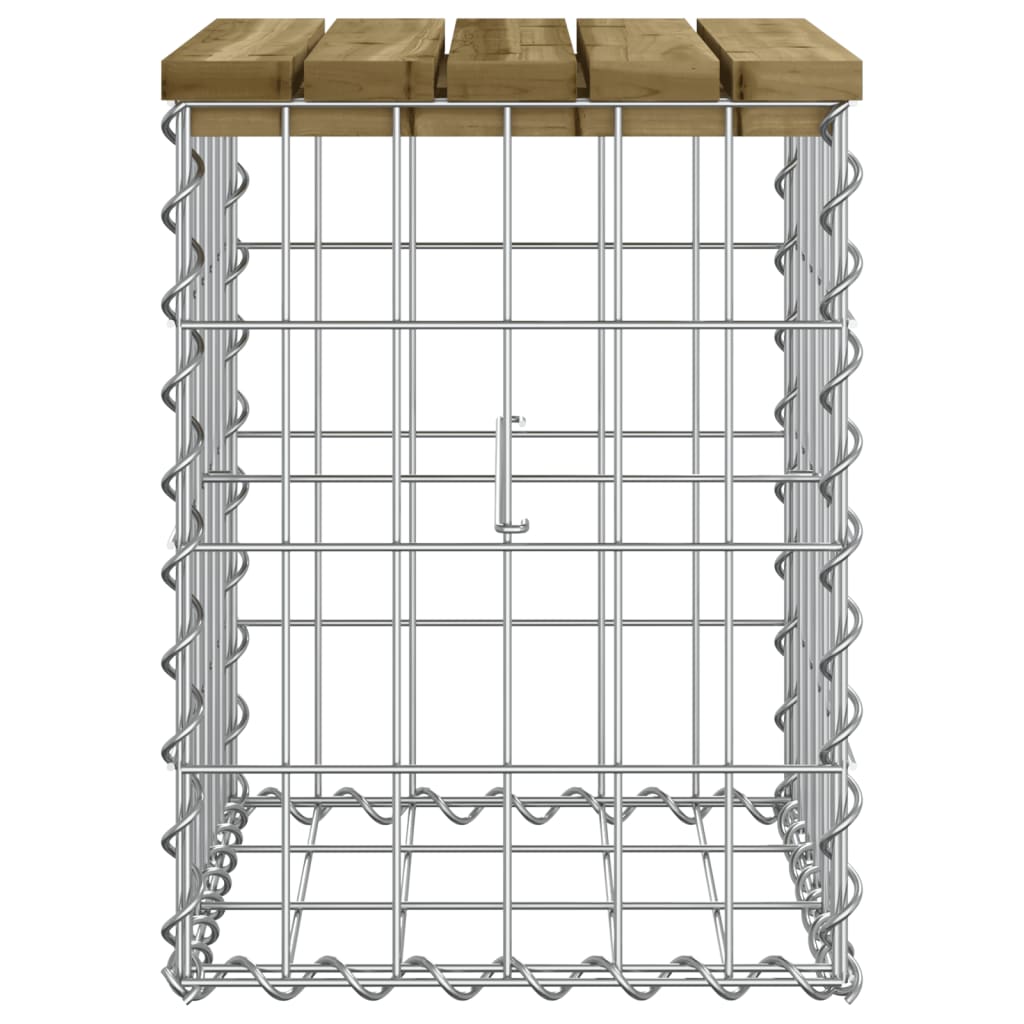 Sodo suoliukas, 33x31x42cm, impregnuota pušis, gabiono dizaino