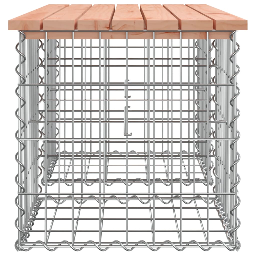 Sodo suoliukas, 103x44x42cm, douglas eglė, gabiono dizaino
