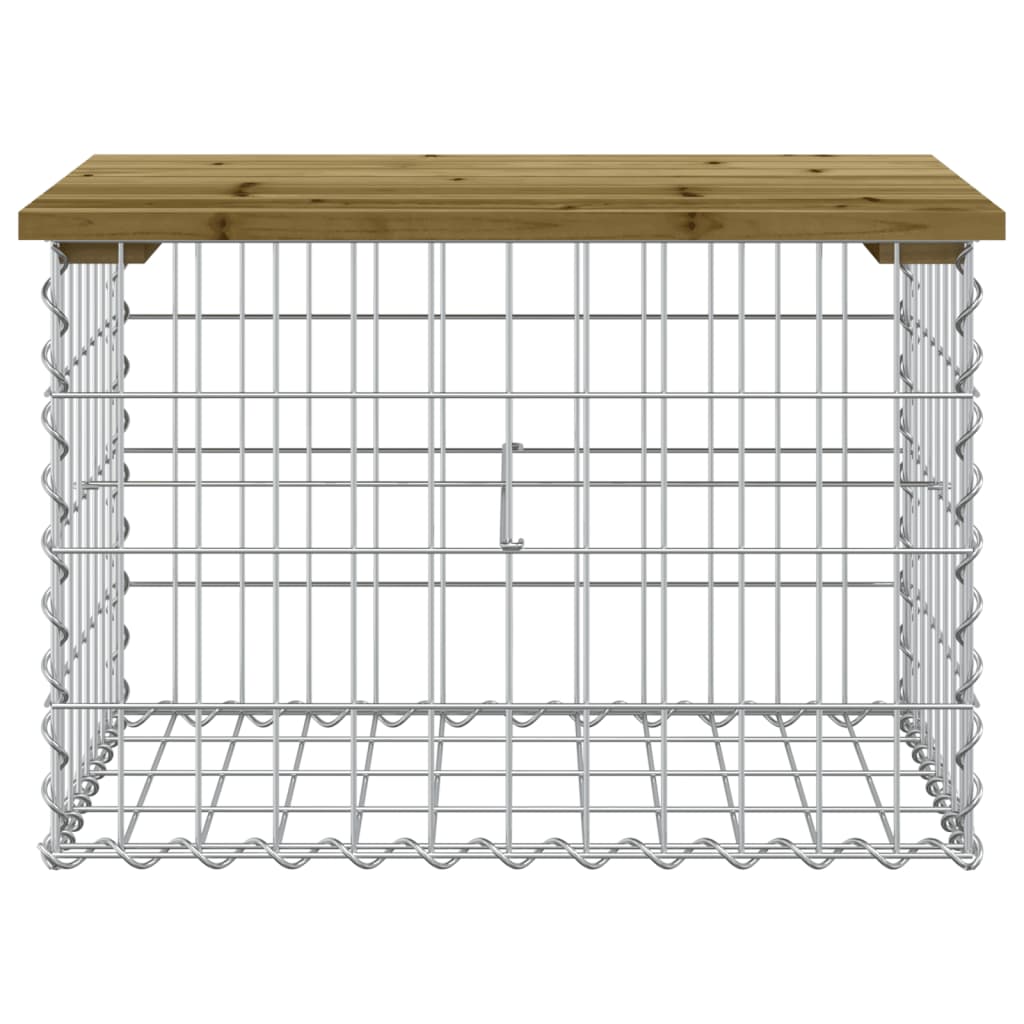 Sodo suoliukas, 63x44x42cm, impregnuota pušis, gabiono dizaino