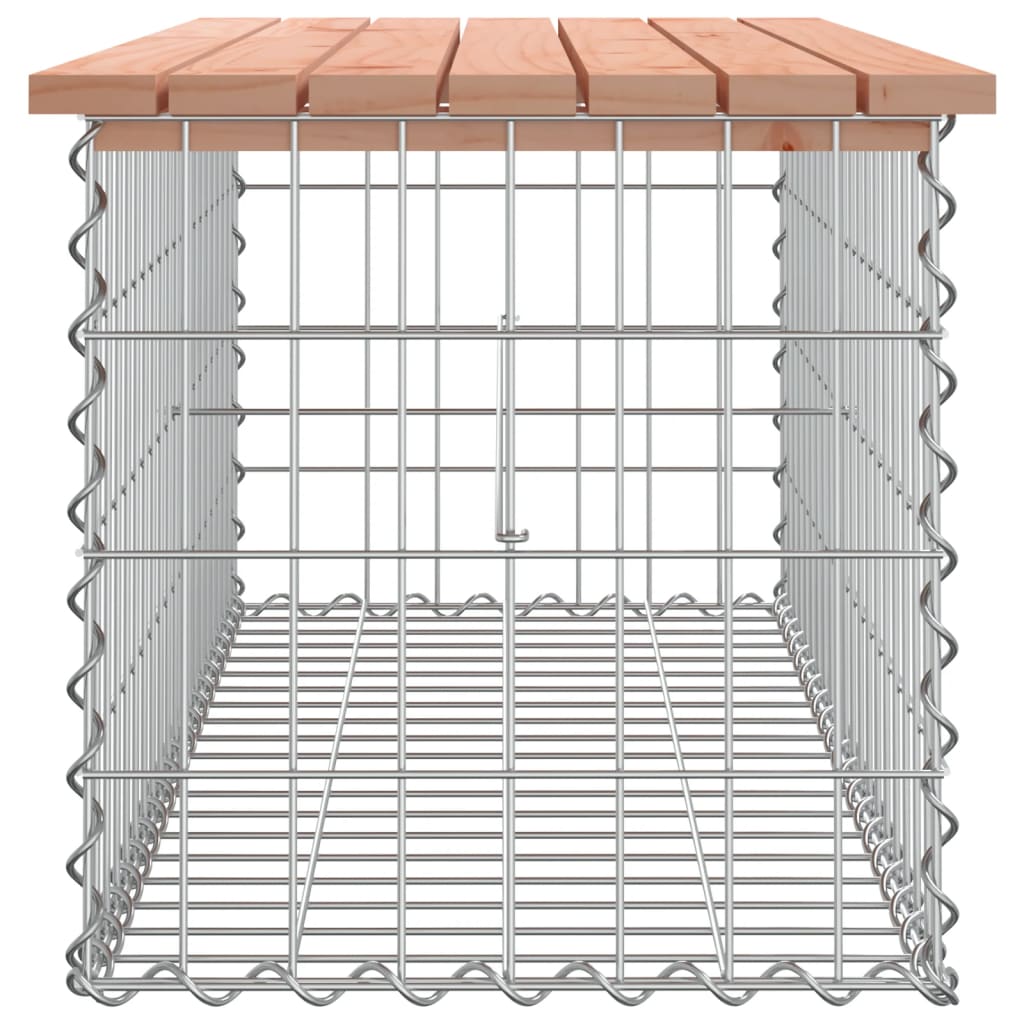 Garden bench, 103x44x42cm, Douglas fir, gabion design