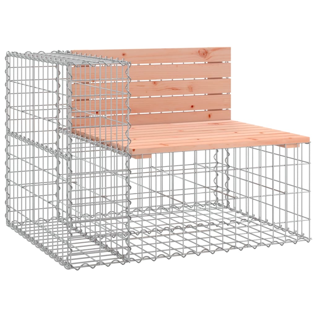 Garden bench, 184x71x65.5cm, Douglas fir, gabion design