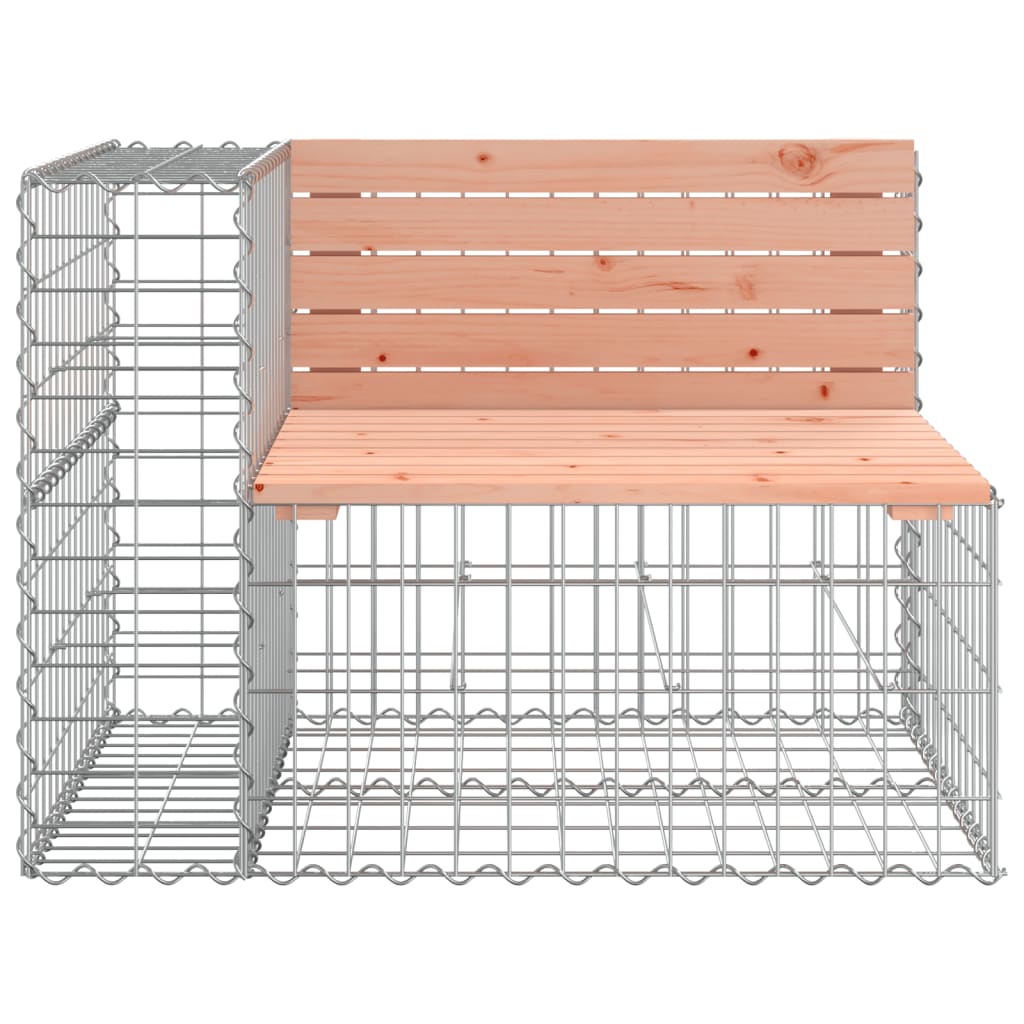 Garden bench, 184x71x65.5cm, Douglas fir, gabion design