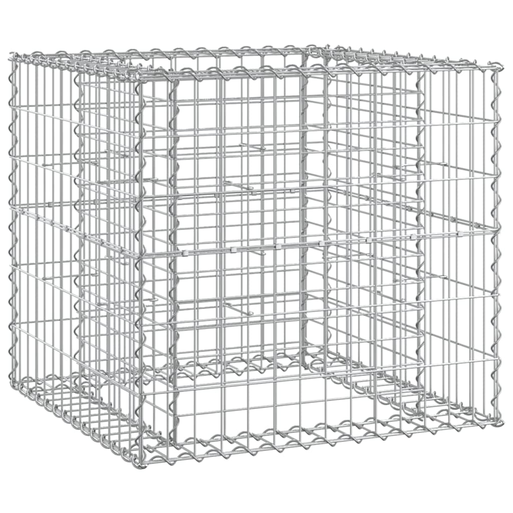 Garden bench with a gabion basket, impregnated pine wood