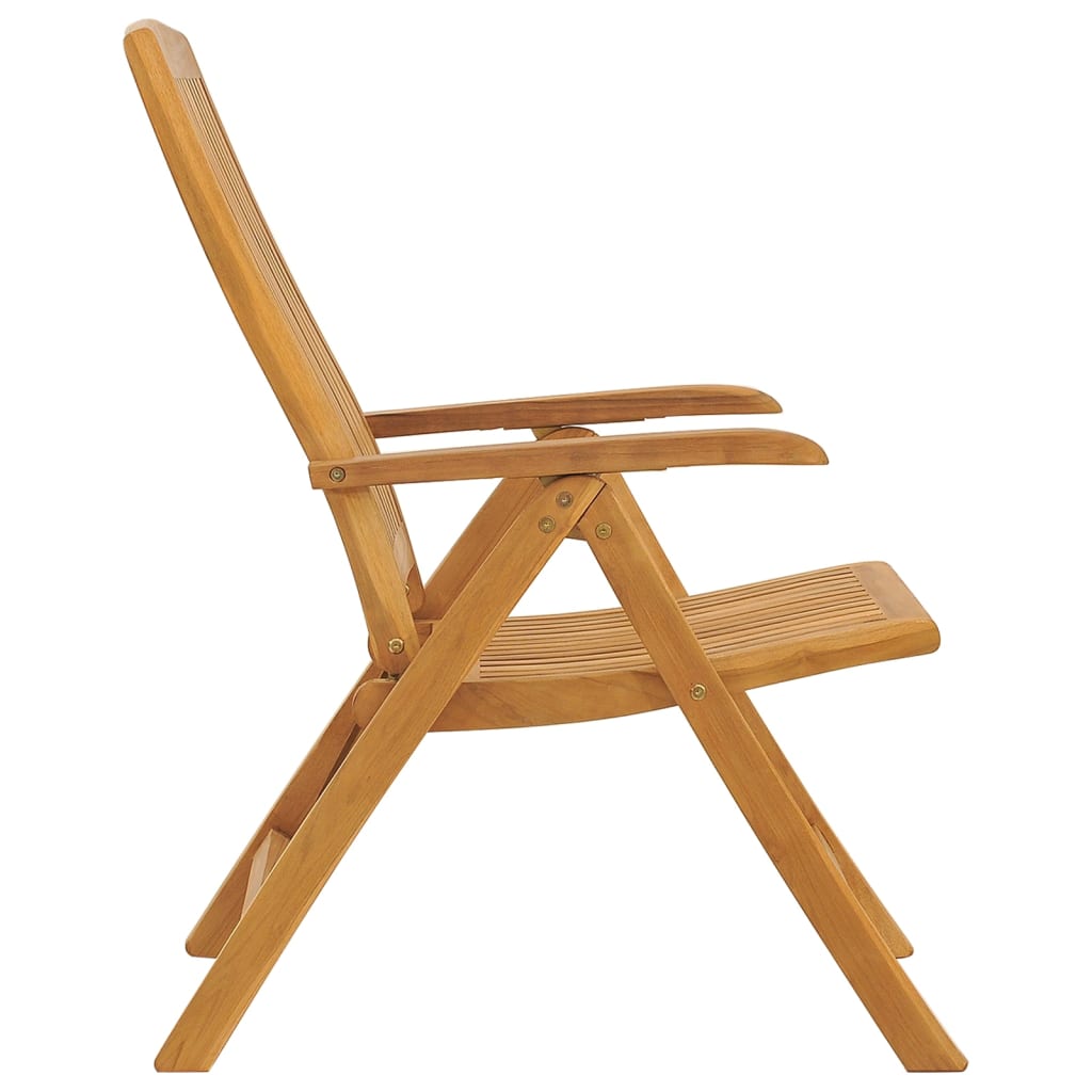 Sulankstomos atlošiamos kėdės su pagalvėlėmis, 8 vnt., masyvi tikmedžio mediena