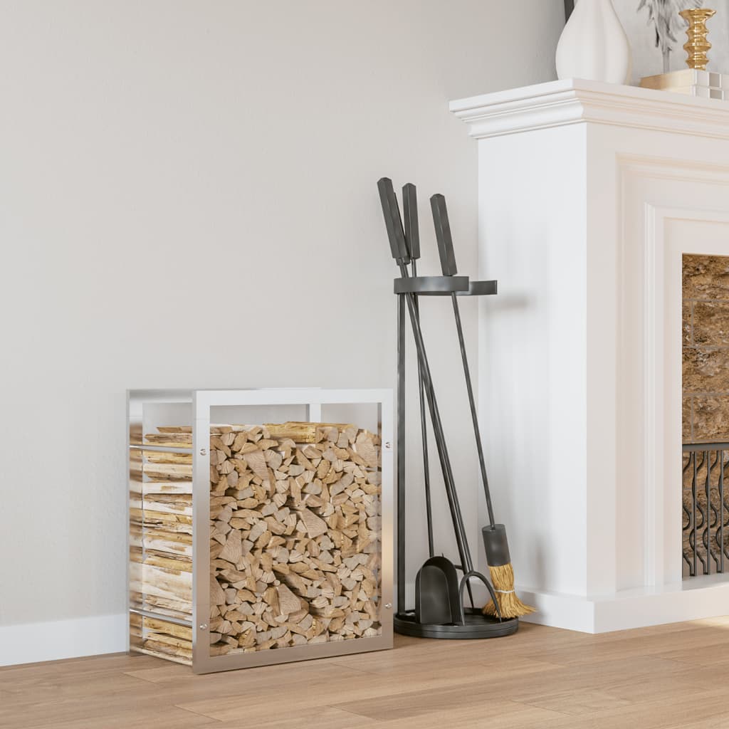Firewood rack, 50x28x56cm, stainless steel