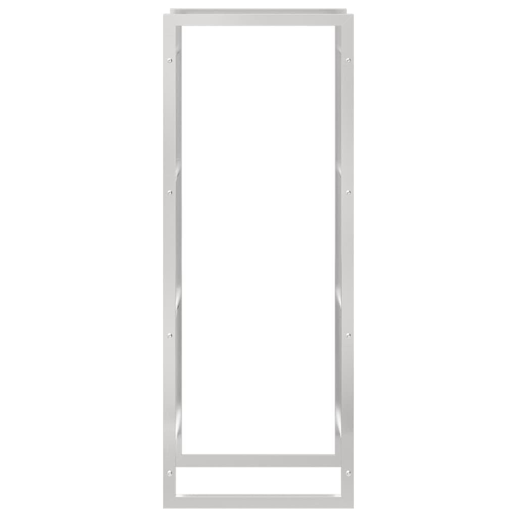 Log rack, 50x28x132 cm, stainless steel