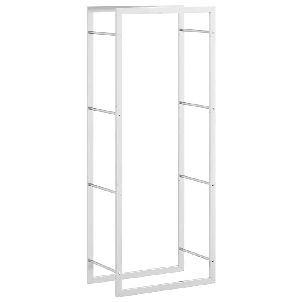 Log rack, 50x28x132 cm, stainless steel