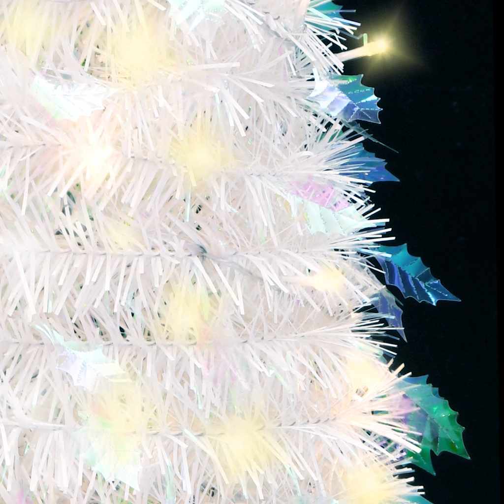 Pop-up Artificial Christmas Tree, white, 120cm, 50 LED