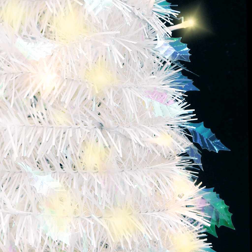Išskleidžiama dirbtinė Kalėdų eglutė, AURORA HOLLOW, balta, 180cm., 150 LED