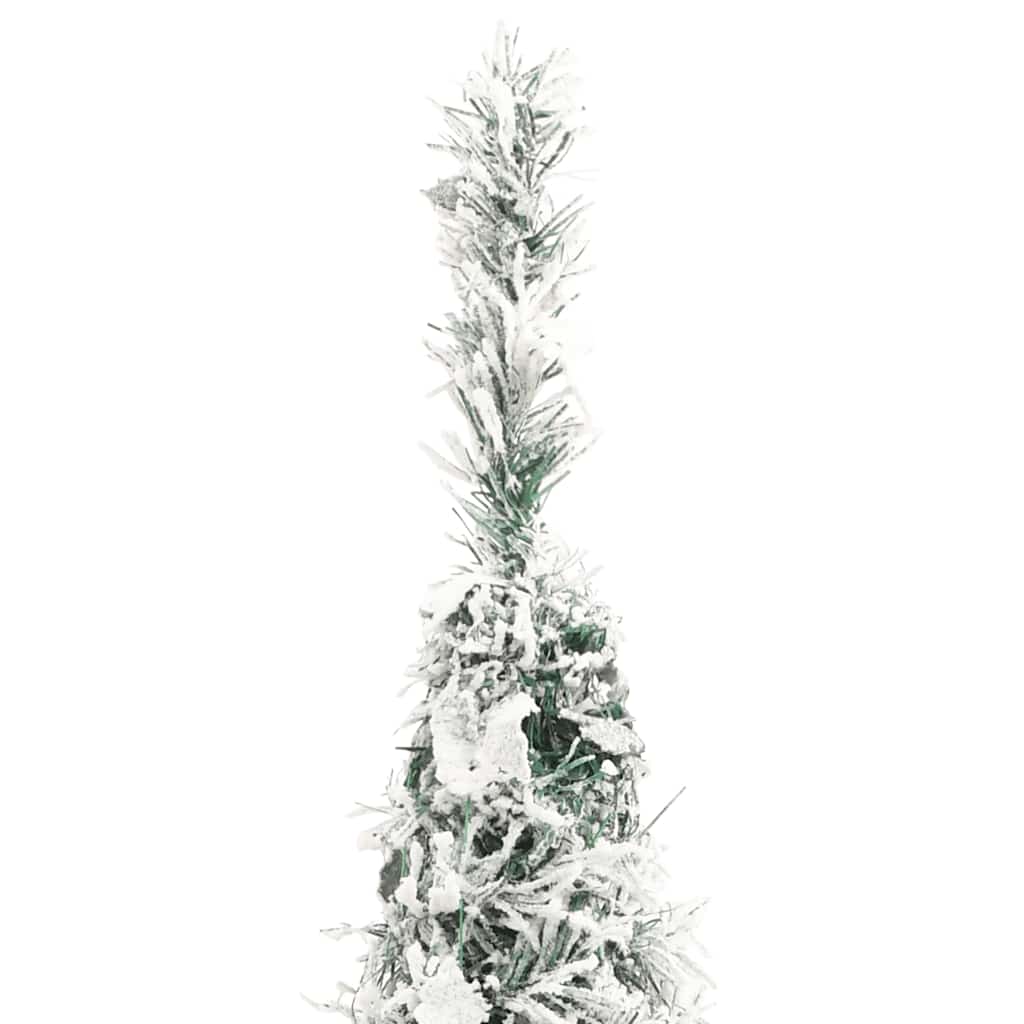 Pop-up Artificial Christmas Tree with Snow, 210cm, 200 LED