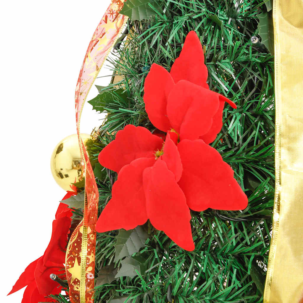 Išskleidžiama dirbtinė Kalėdų eglutė, AURORA HOLLOW, žalia, 120cm., 50 LED