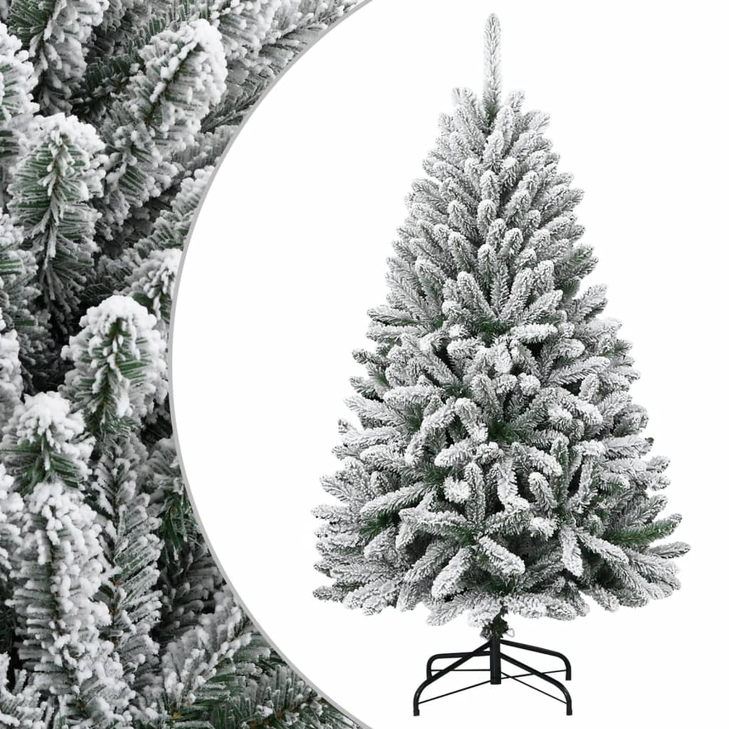 Dirbtinė eglutė STAR MOON, su šarnyrinėmis šakomis, 120cm., dengta sniegu