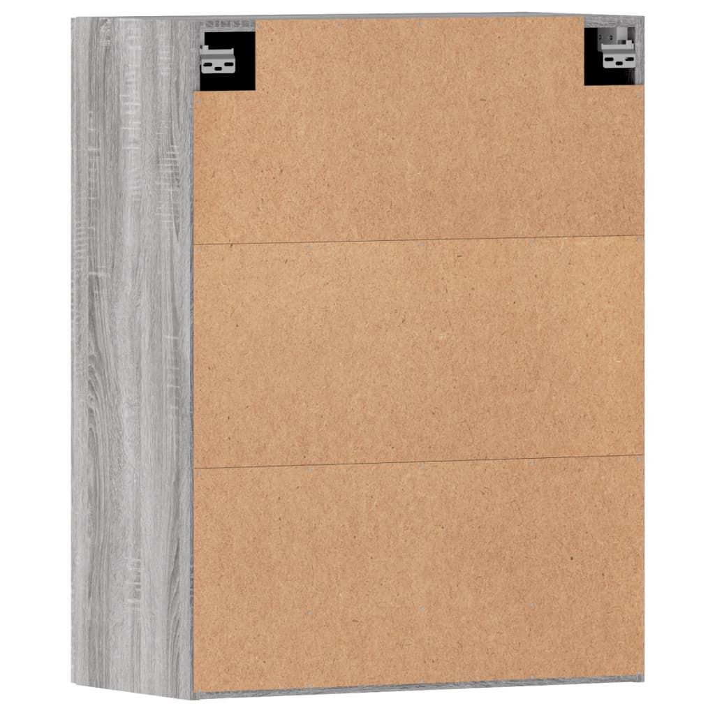 Wall cabinets, 2 pcs., grey, wood