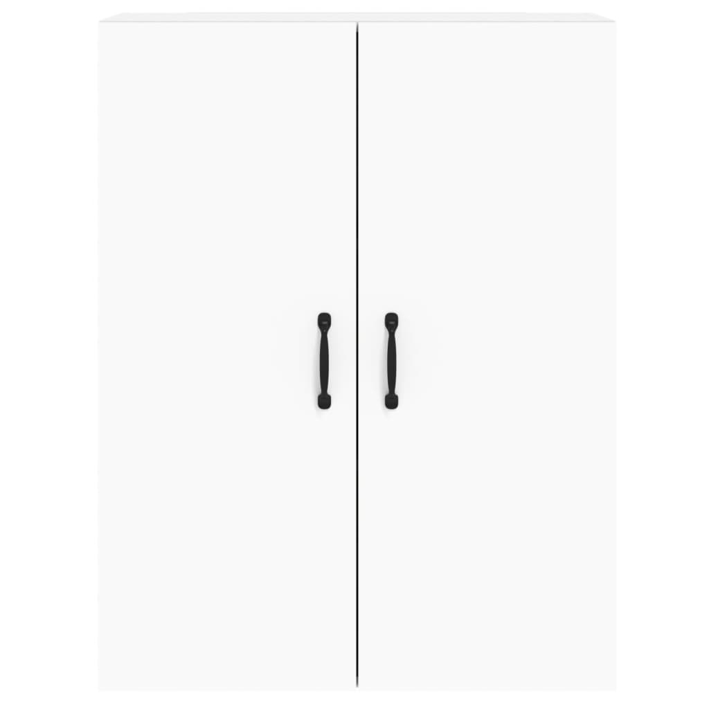 Wall-mounted cabinets, 2 pcs., white, wood