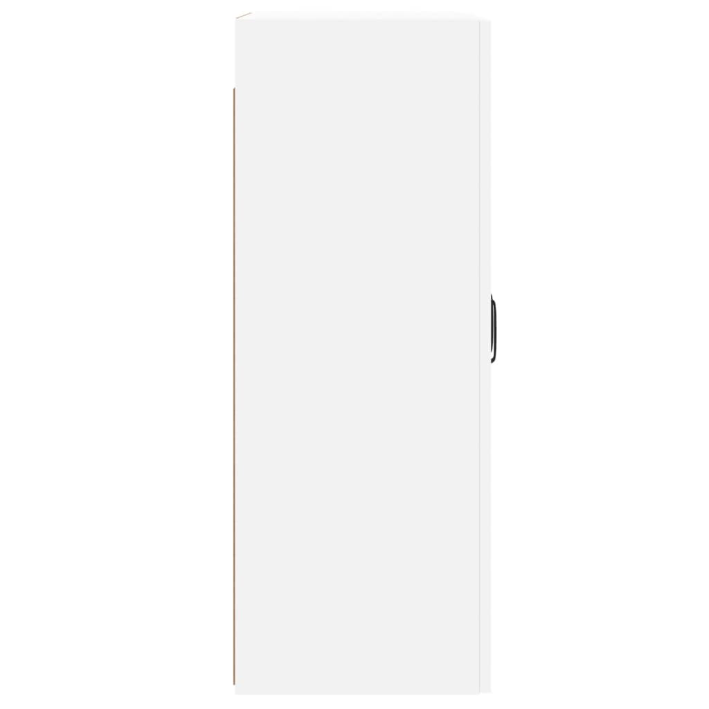 Wall-mounted cabinets, 2 pcs., white, wood